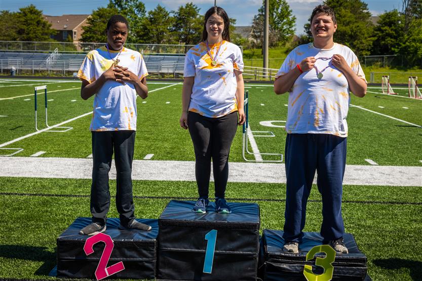 Students participate in the Special Olympics
